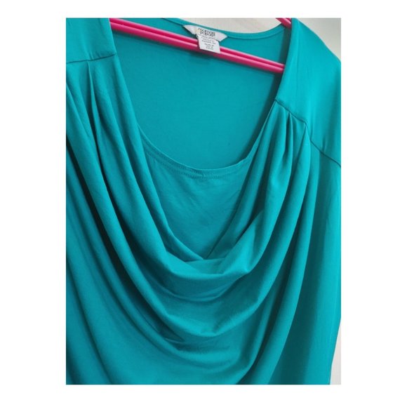 MAMAS&PAPAS COWL NECK GREEN BLOUSE (US 12) - Picture 2 of 4